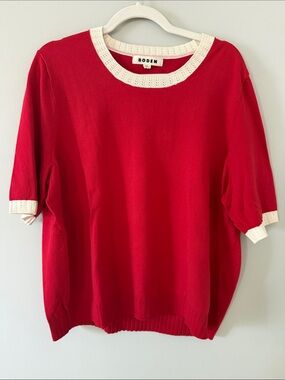 Boden Emilia Crew short sleeve sweater XL NWOT